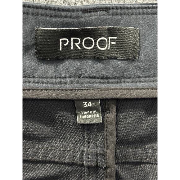PROOF Huckberry Men's 34x32 Nomad Pants Athletic Tapered Stretch Blue Travel - Picture 5 of 7